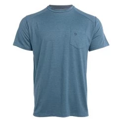 Deals 😀 Duck Camp Lightweight Bamboo Pocket Tee - Heathered Cenote 😀