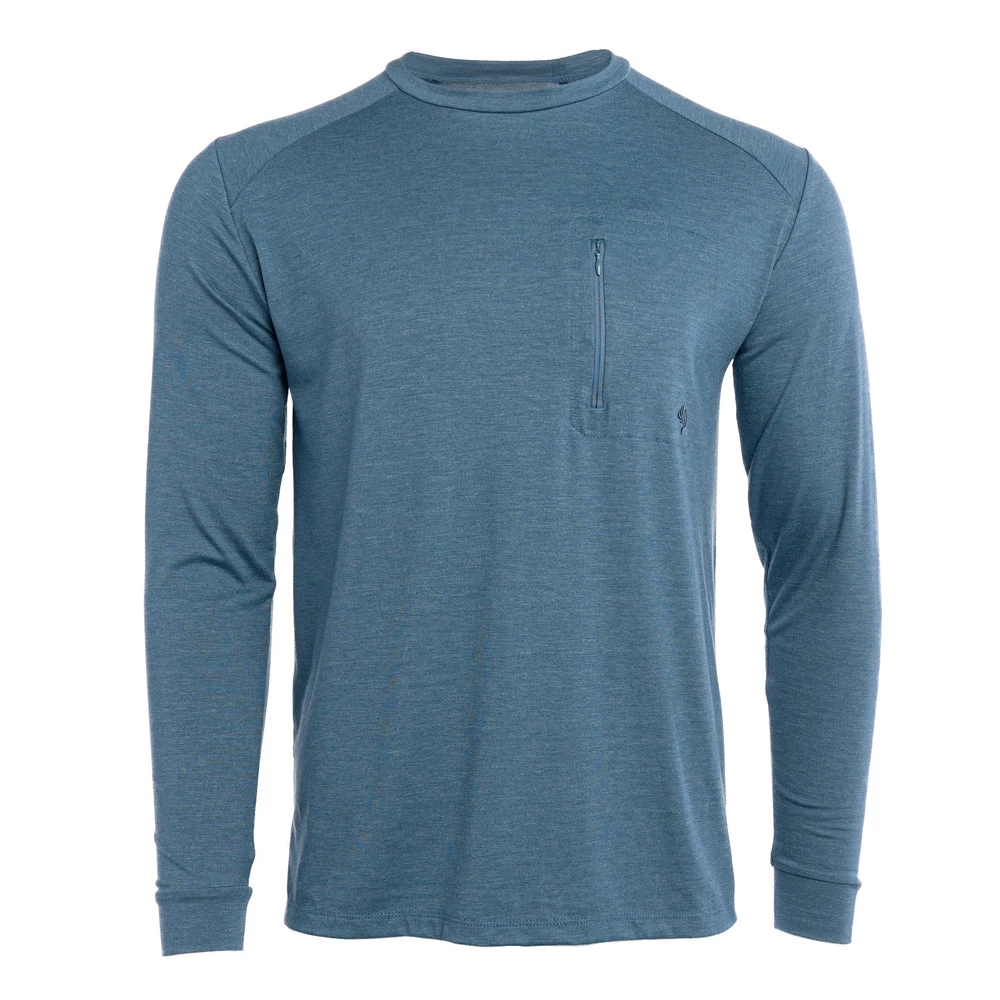 Deals 💯 Duck Camp Lightweight Bamboo Crew - Heathered Cenote ✨