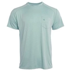 Best reviews of ⌛ Duck Camp Lightweight Bamboo Pocket Tee - Heathered Surf 🥰