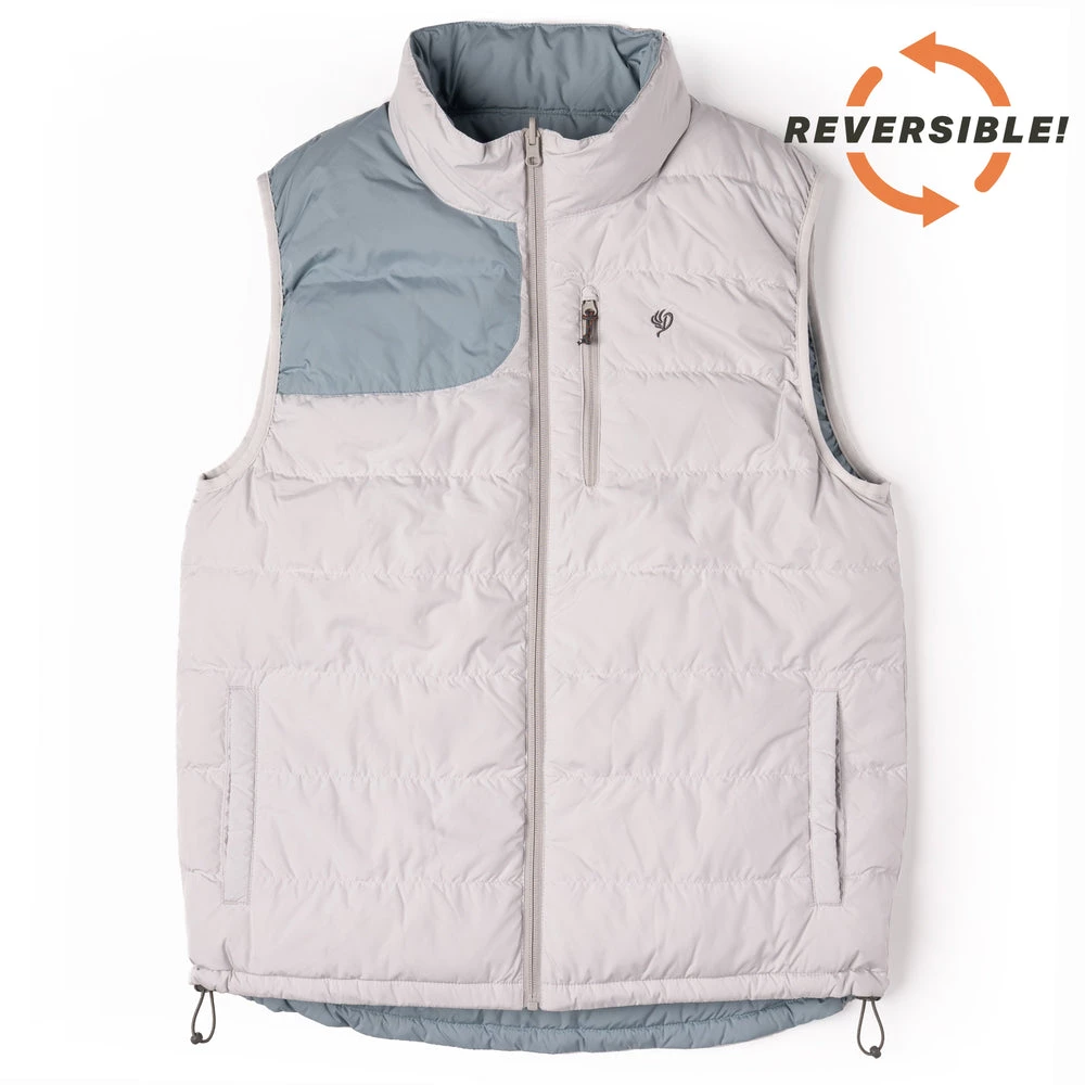 Top 10 ⌛ Duck Camp DryDown Reversible Vest - Silver King / Heron 😀