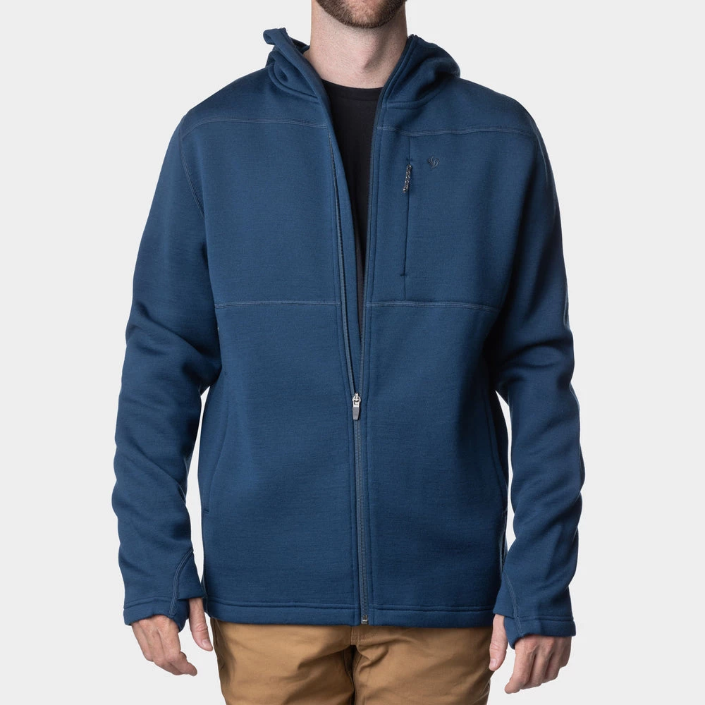 Top 10 โจ Duck Camp Merino Hoodie Barnburner - Full Zip - Faded Navy ๐ - Image 4