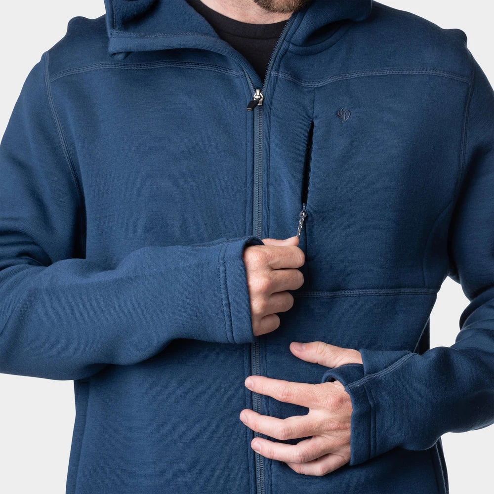 Top 10 โจ Duck Camp Merino Hoodie Barnburner - Full Zip - Faded Navy ๐ - Image 3