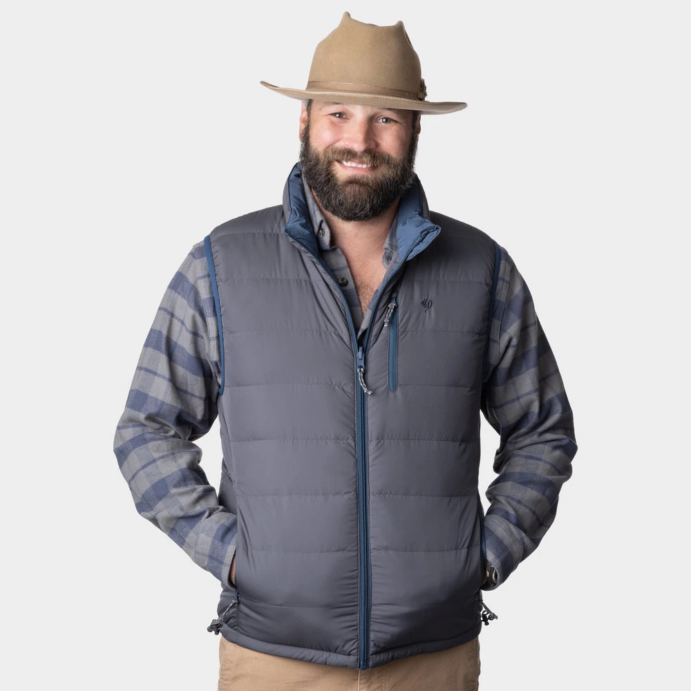 Brand new 🤩 Duck Camp DryDown Vest - Reversible - Faded Navy/Charcoal 😀 - Image 4