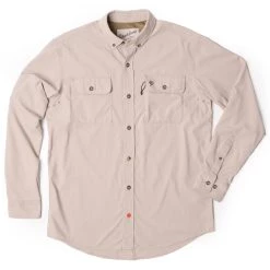 Best deal ๐ Duck Camp Lightweight Hunting ๐ Shirt - Long Sleeve - Bone ๐