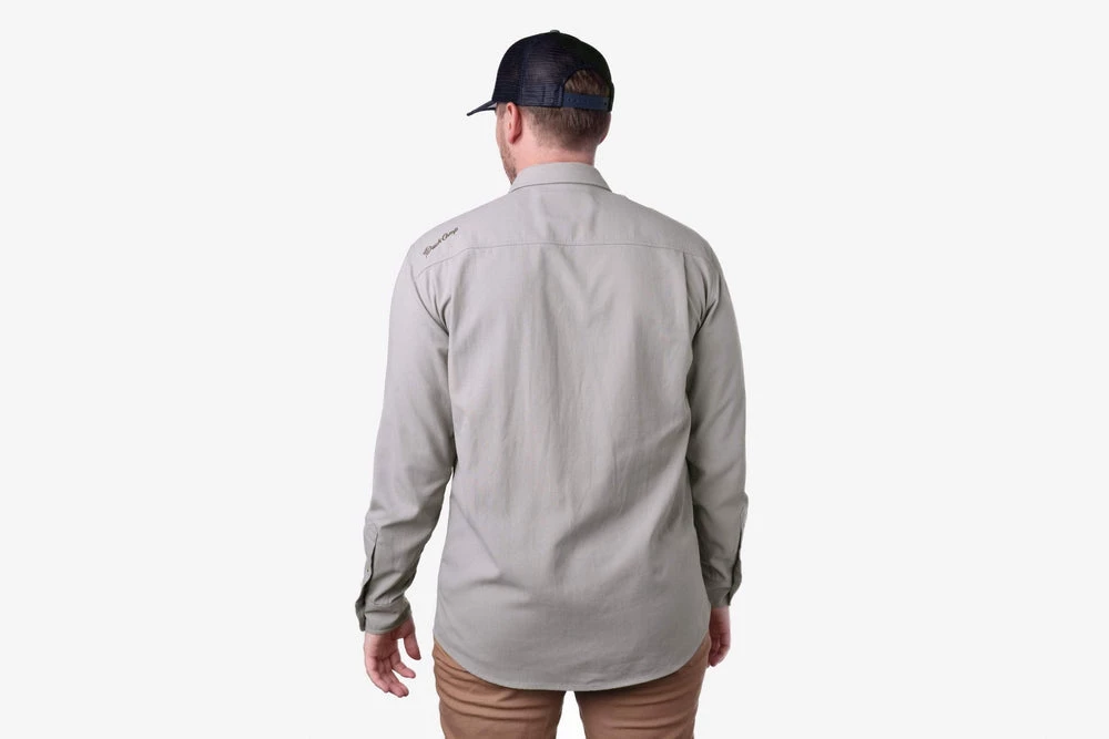 Best Sale 🥰 Duck Camp Midweight Hunting 👚 Shirt - Smoke 👍 - Image 3